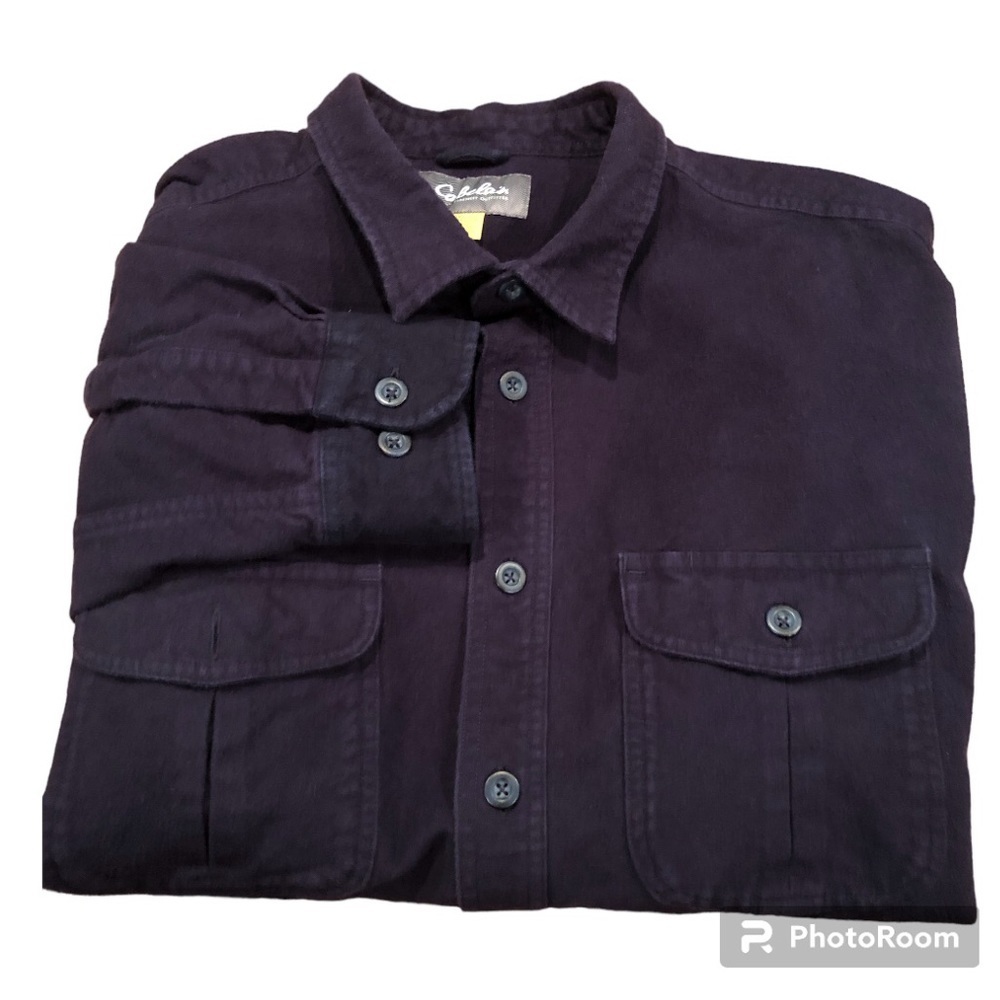 Cabela's Heavy Cotton long sleeve Shirt  "Shacket"  Navy blue Size 2XL